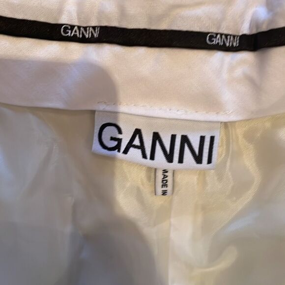 🎀SSENSE Ganni sz 42 yellow trousers new no tags banana - Picture 8 of 11